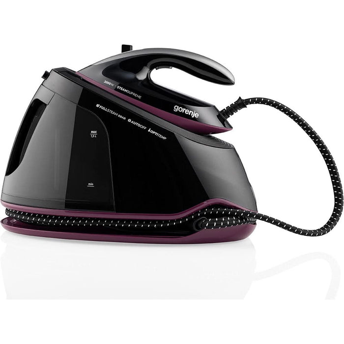 Statie de calcat GORENJE SGD3000BKV, 3000W, 480g/min, 1500ml, talpa ceramica, negru-mov WALTI