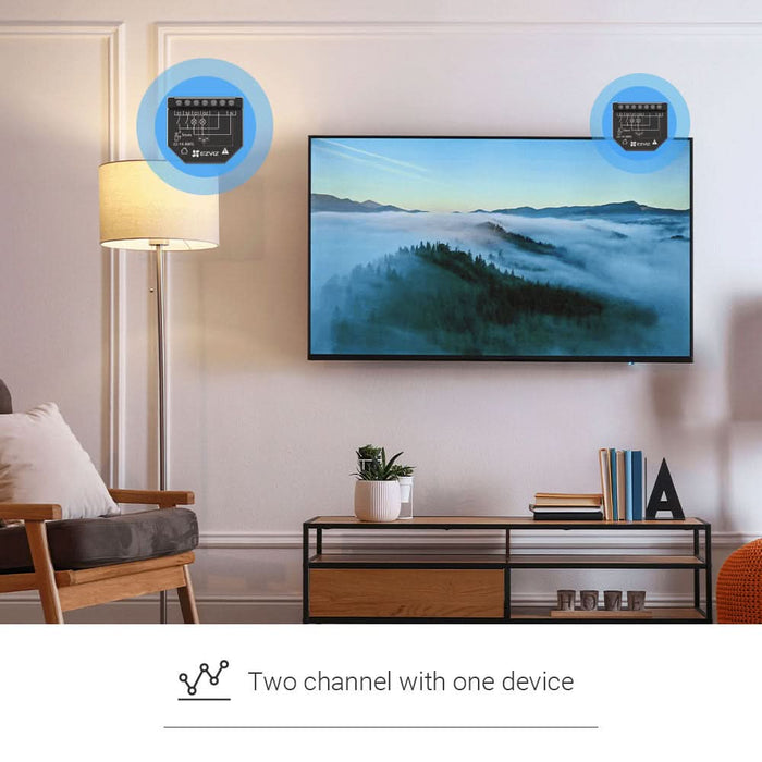 Releu smart EZVIZ T36WM, Wi-Fi, programare, automatizare, statistica, control vocal, negru WALTI