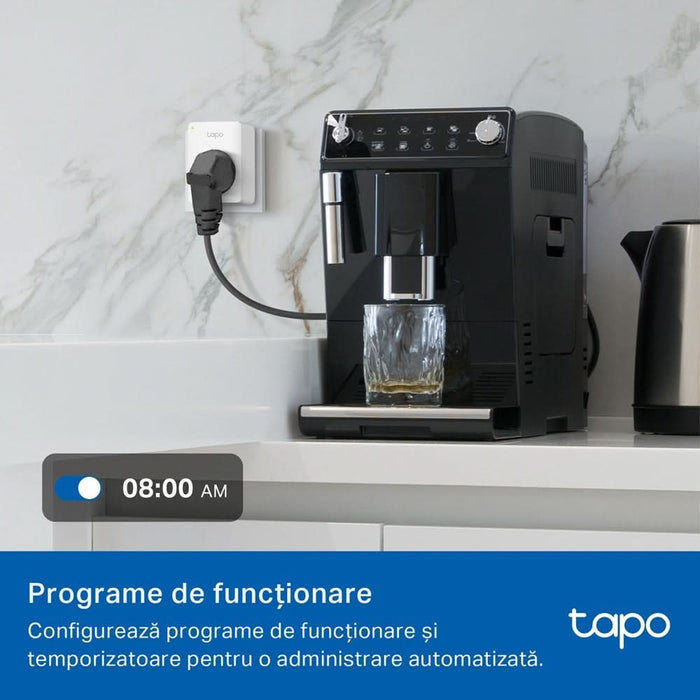 Priza inteligenta TP-LINK Mini TAPO P100M, Wi-Fi, 2300W, 10A, alb WALTI
