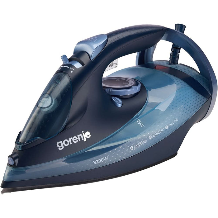 Fier de calcat GORENJE SIH3200DB, 3200W, 250g/min, 420ml, talpa ceramica, albastru inchis WALTI