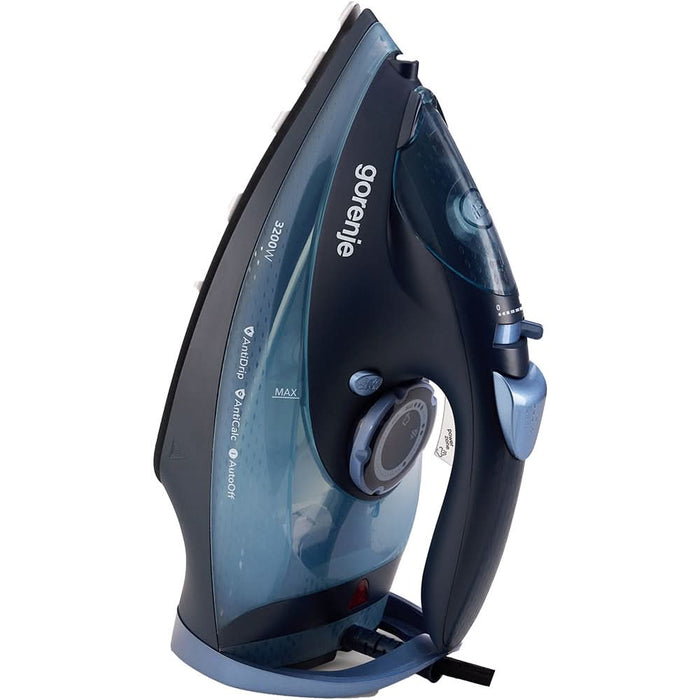 Fier de calcat GORENJE SIH3200DB, 3200W, 250g/min, 420ml, talpa ceramica, albastru inchis WALTI