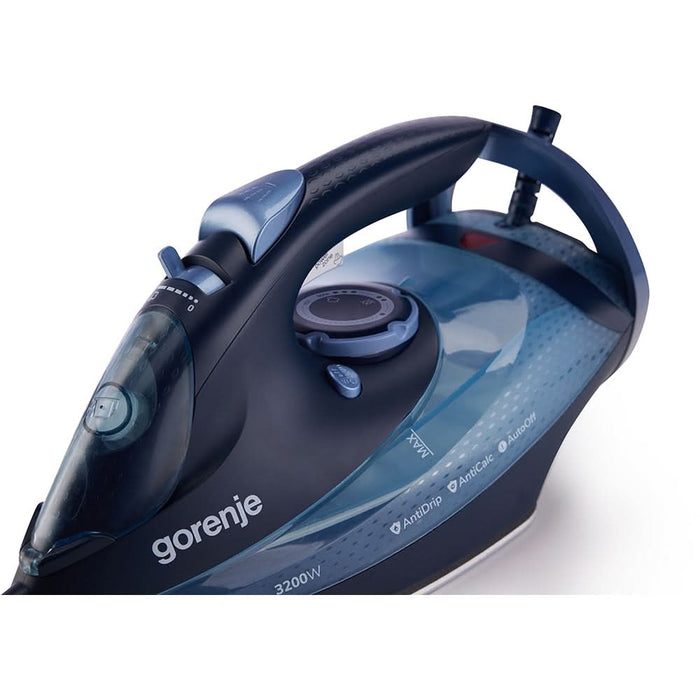 Fier de calcat GORENJE SIH3200DB, 3200W, 250g/min, 420ml, talpa ceramica, albastru inchis WALTI