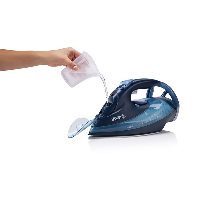 Fier de calcat GORENJE SIH3200DB, 3200W, 250g/min, 420ml, talpa ceramica, albastru inchis WALTI