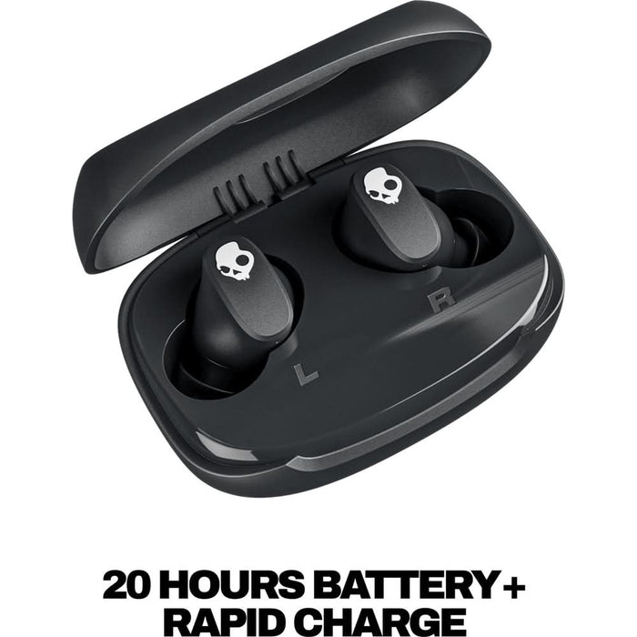 Casti SKULLCANDY Smokin' Buds 360, True Wireless, Bluetooth, In-Ear, Microfon, True Black WALTI