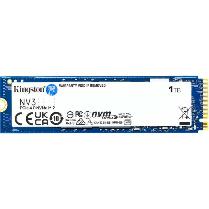 Solid-State Drive (SSD) KINGSTON NV3, 1TB, PCI-Express 4.0 x4, M.2, SNV3S/1000G WALTI