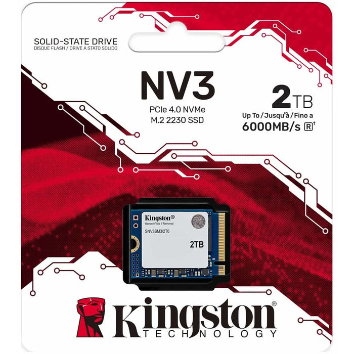 Solid-State Drive (SSD) KINGSTON NV3, 2TB, PCI-Express 4.0 x4, M.2 2230, SNV3SM3/2T0 WALTI
