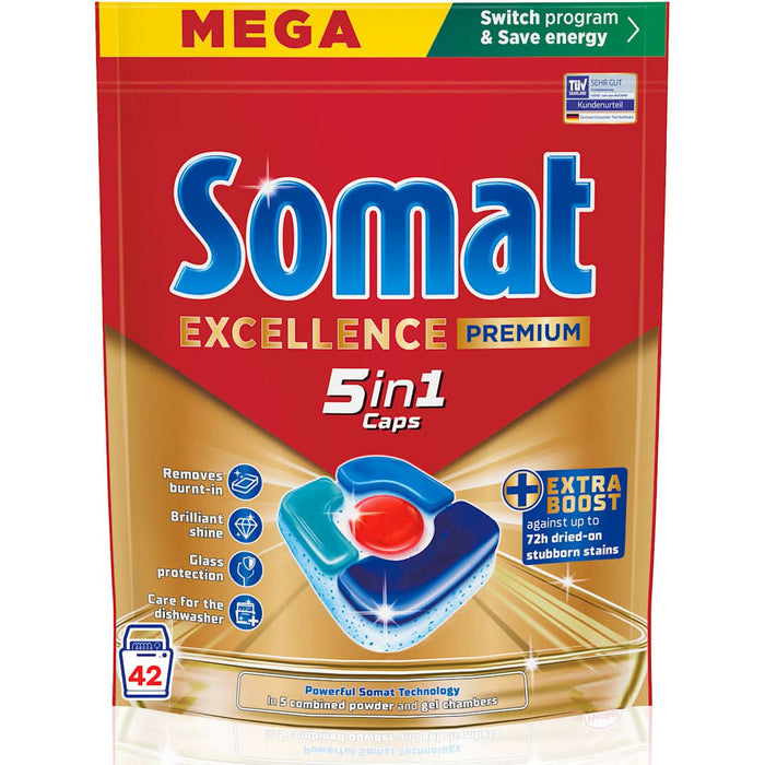 Somat Detergent pentru mașina de spălat vase Excellence 5in1, 1 buc WALTI