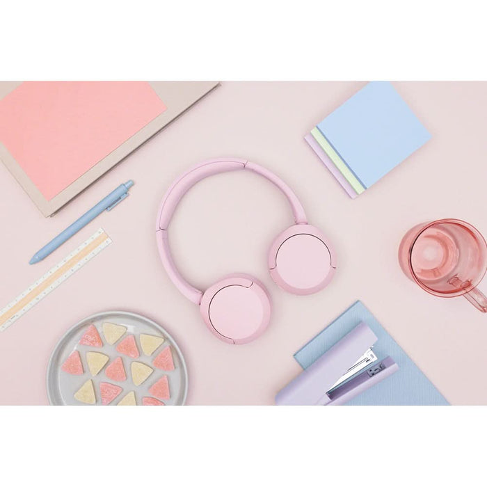 Casti SONY WH-CH520P, Bluetooth, On-Ear, Microfon, roz WALTI