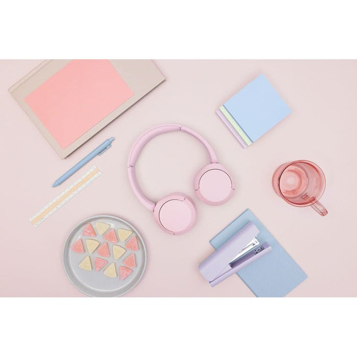 Casti SONY WH-CH520P, Bluetooth, On-Ear, Microfon, roz WALTI
