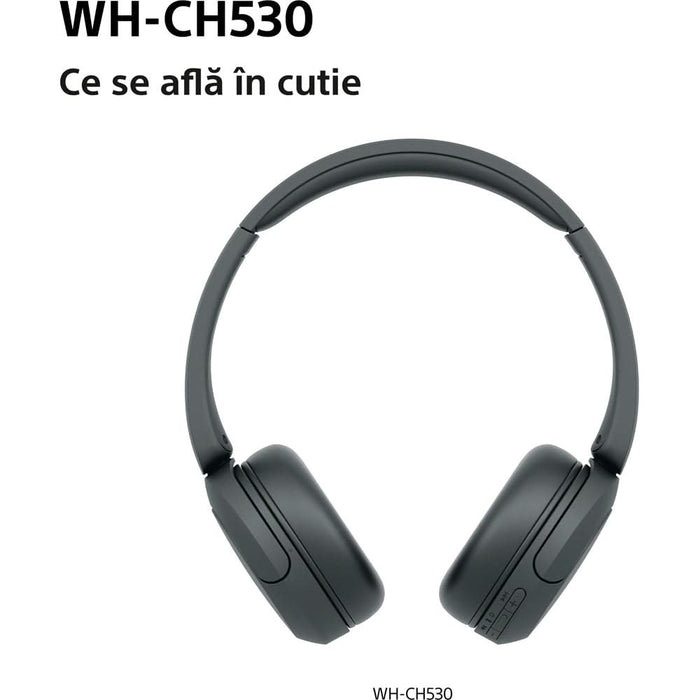 Casti SONY WH-CH530B, Bluetooth, On-Ear, Microfon, negru WALTI