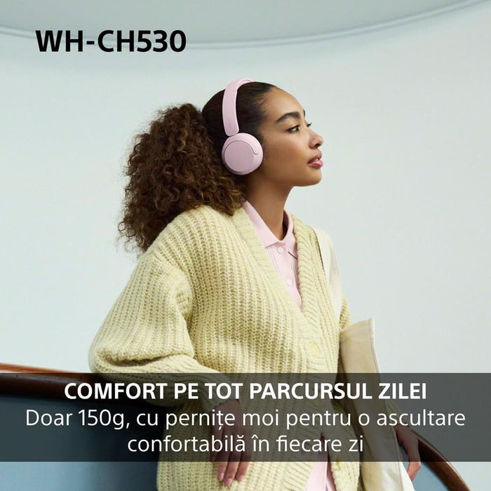 Casti SONY WH-CH530G, Bluetooth, On-Ear, Microfon, Mint WALTI