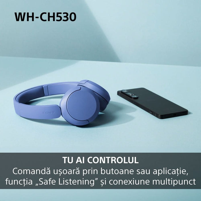 Casti SONY WH-CH530G, Bluetooth, On-Ear, Microfon, Mint WALTI