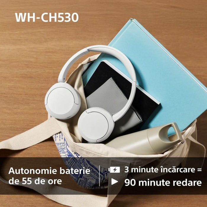 Casti SONY WH-CH530P, Bluetooth, On-Ear, Microfon, roz WALTI