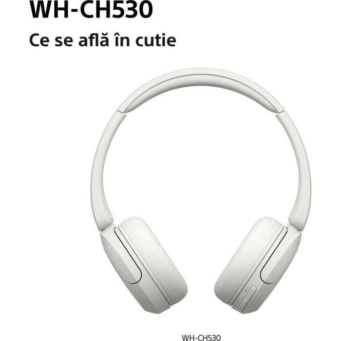 Casti SONY WH-CH530W, Bluetooth, On-Ear, Microfon, alb WALTI