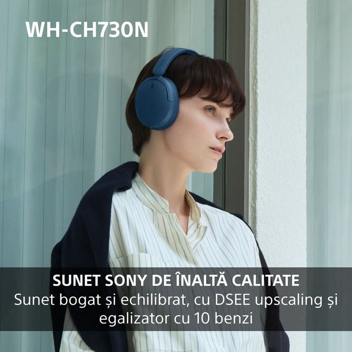 Casti SONY WH-CH730NP, Bluetooth, Over-Ear, Microfon, Noise Cancelling, roz WALTI