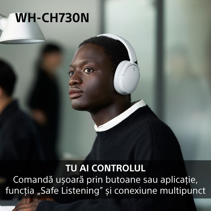 Casti SONY WH-CH730NP, Bluetooth, Over-Ear, Microfon, Noise Cancelling, roz WALTI