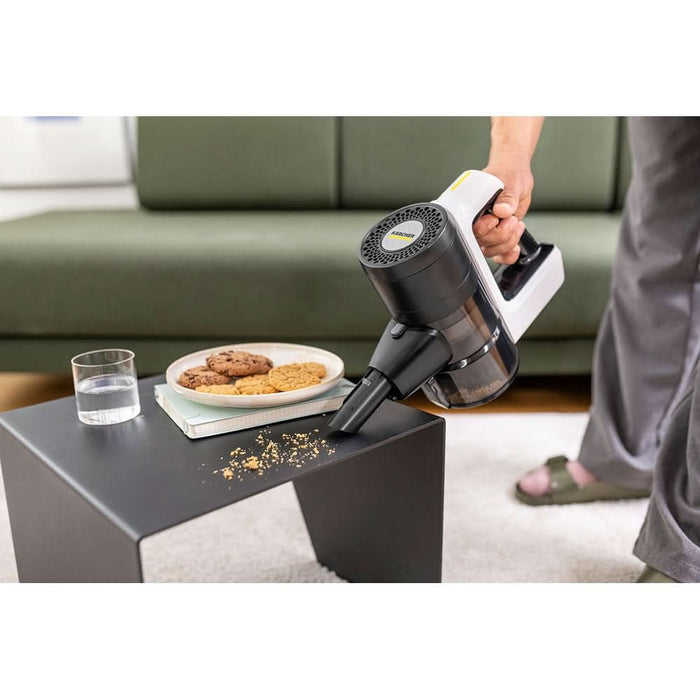 Aspirator vertical KARCHER VCS 3 Nano Complete 11989300, 0.6l, pana la 50 min, alb-negru WALTI