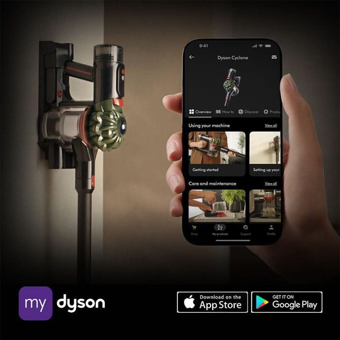 Aspirator vertical DYSON V8 Cyclone 22658701, 0.54l, 25.2V, autonomie max 60 min, Cyclone Radial, kaki-negru WALTI