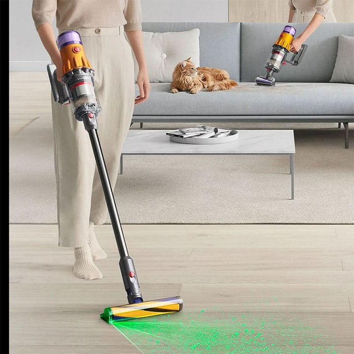 Aspirator vertical DYSON V12 Slim Detect Absolute 2026 49487601, 0.35l, autonomie max 60 min, 25.2V, Motor Hyperdymium, galben-mov WALTI