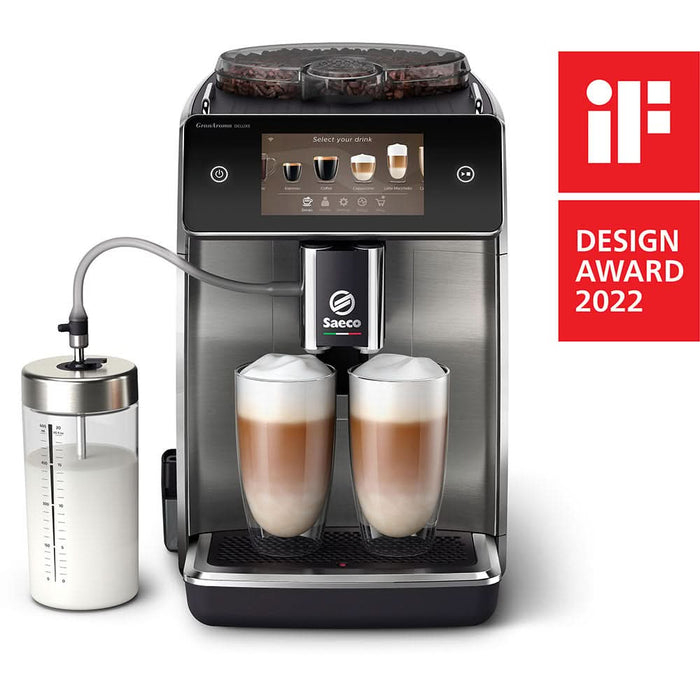 Espressor automat SAECO GranAroma Deluxe SM6685/00, 1.8l, 15 bar, 1500W, argintiu-negru - WALTI WALTI