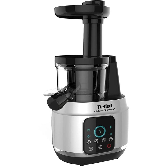 Storcator fructe si legume TEFAL ZC420E38 Juice N'Clean, 0.8l, 150W, 2 trepte viteza, negru-argintiu WALTI