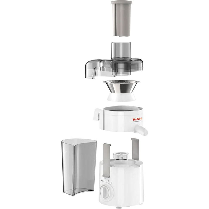 Storcator fructe si legume TEFAL Frutelia+ ZE370138, 350W, 2 trepte viteza, alb-gri WALTI