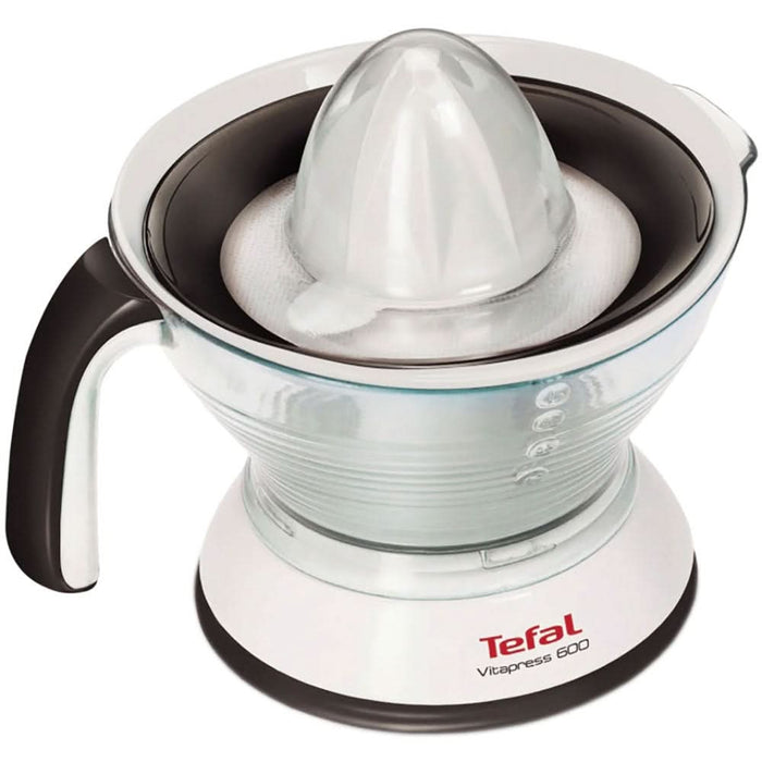 Storcator citrice TEFAL Vitapress ZP300138, 0.6l, 25W, 1 treapta viteza, alb-negru WALTI
