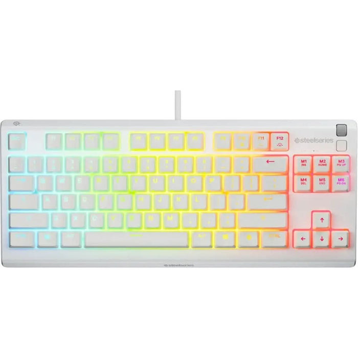 Tastatura Gaming STEELSERIES Apex 3 TKL, USB, Layout US, alb - WALTI WALTI