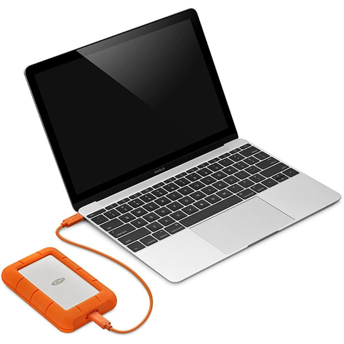 Hard Disk extern LACIE Rugged STFR2000800, 2TB, USB 3.0, argintiu-portocaliu - WALTI WALTI