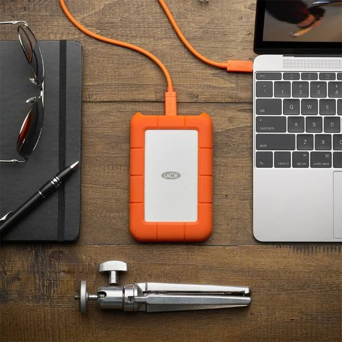 Hard Disk extern LACIE Rugged STFR2000800, 2TB, USB 3.0, argintiu-portocaliu - WALTI WALTI