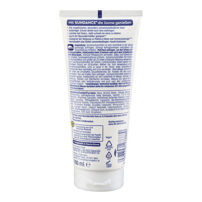 SUNDANCE Gel-cremă pentru protecție solară MED FPS 50+, 100 ml WALTI