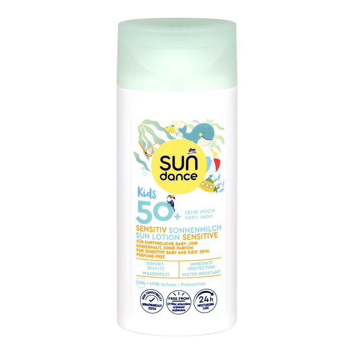 SUNDANCE Kids Lapte de plajă pentru copii Sensitiv, FPS 50+, 50 ml WALTI