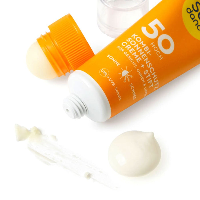 SUNDANCE Set de protecție solară pentru față: cremă + stick SPF 50 (25 ml și 3 g), 1 buc WALTI