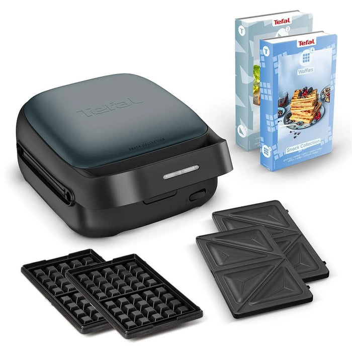 Sandwich maker TEFAL Snack Collection SW862BF0, 700W, albastru inchis-negru WALTI