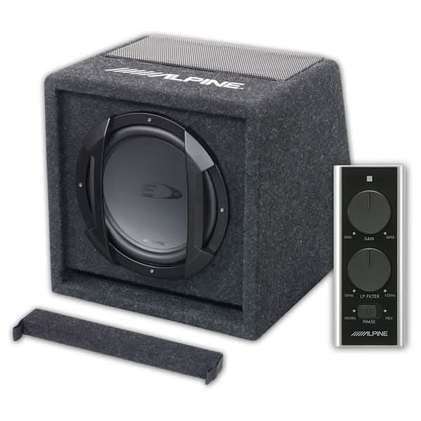 Subwoofer auto activ ALPINE SWE-815, 150W RMS, 20 cm, Bass-reflex - WALTI WALTI