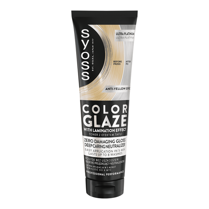syoss Color Glaze cu efect de laminare Ultra Platinium, 130 ml WALTI