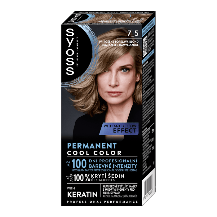 syoss Vopsea permanentă blond natural 7-5, 1 buc WALTI