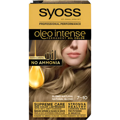 syoss Oleo Intense Vopsea de Par Nuanta 7-10 Blond Natural 115 ml - WALTI WALTI