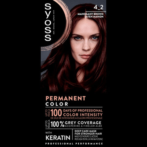 syoss Baseline Color Vopsea de Par Nuanta Mahogany 115 ml - WALTI WALTI