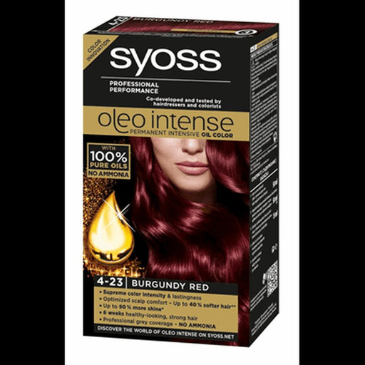 syoss Oleo Intense Vopsea de Par Nuanta 4-23 Roscat Burgundy 100 ml - WALTI WALTI