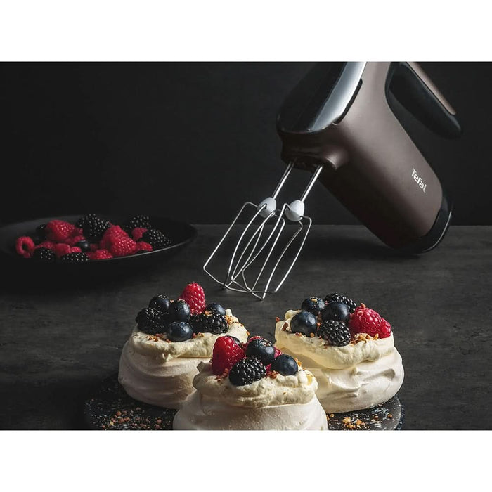 Mixer de mana TEFAL Powermix Silence HT660EE0, 850W, 5 trepte viteza, gri-negru WALTI