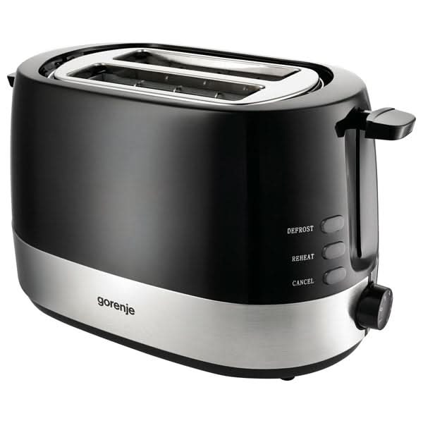 Prajitor de paine GORENJE T850BK, 2 felii, 850W, negru-argintiu WALTI