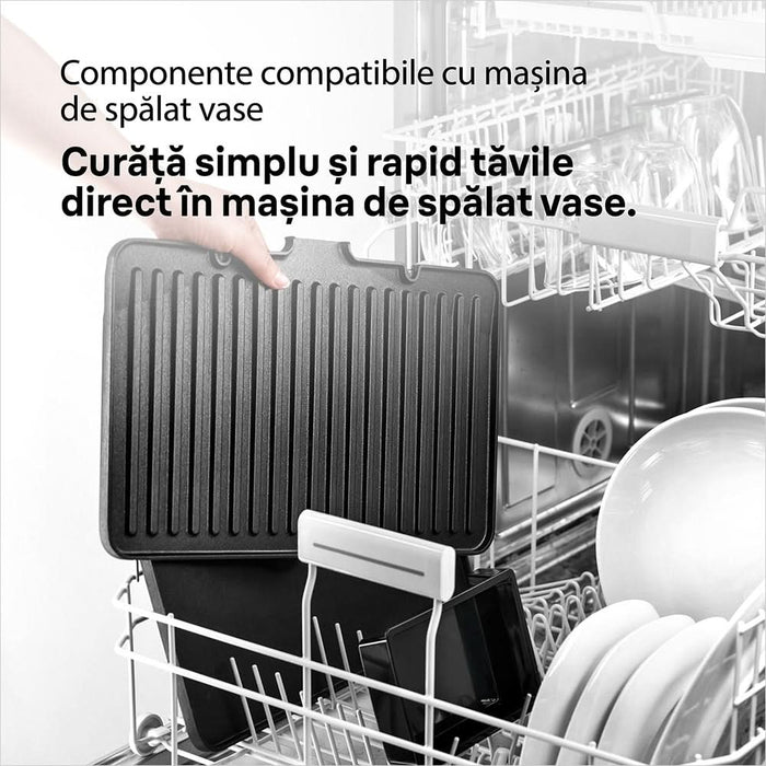 Gratar electric BRAUN MultiGrill 9 Pro CG9140, 2200W, argintiu-negru WALTI