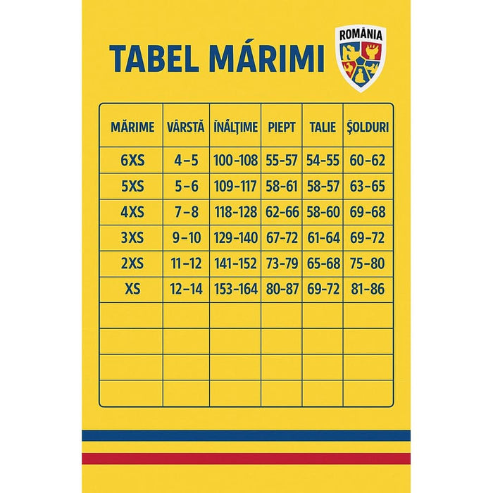 Tricou fotbal de prezentare pentru copii JOMA Echipa Nationala de Fotbal a Romaniei 2025, marimea 3XS, crem WALTI