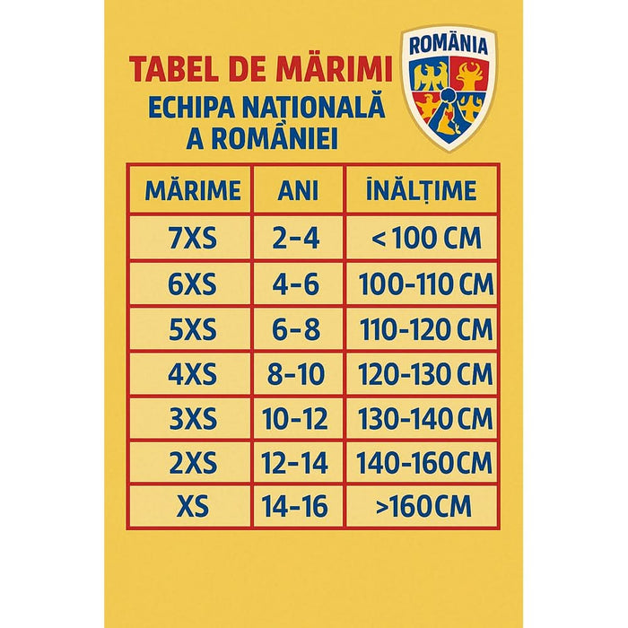 Set fotbal antrenament pentru copii JOMA Echipa Nationala de Fotbal a Romaniei 2025, marimea 3XS, alb-bleumarin WALTI