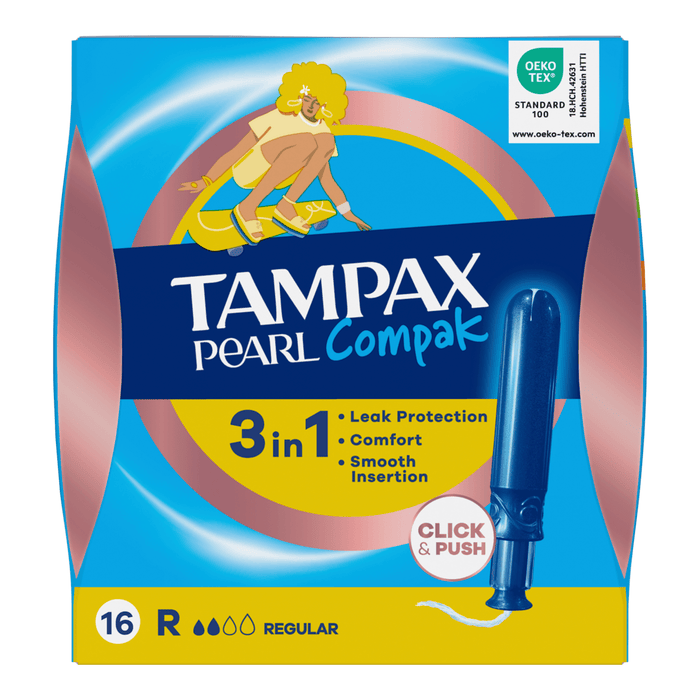 Tampax Tampoane cu aplicator Pearl Compak Regular, 16 buc WALTI