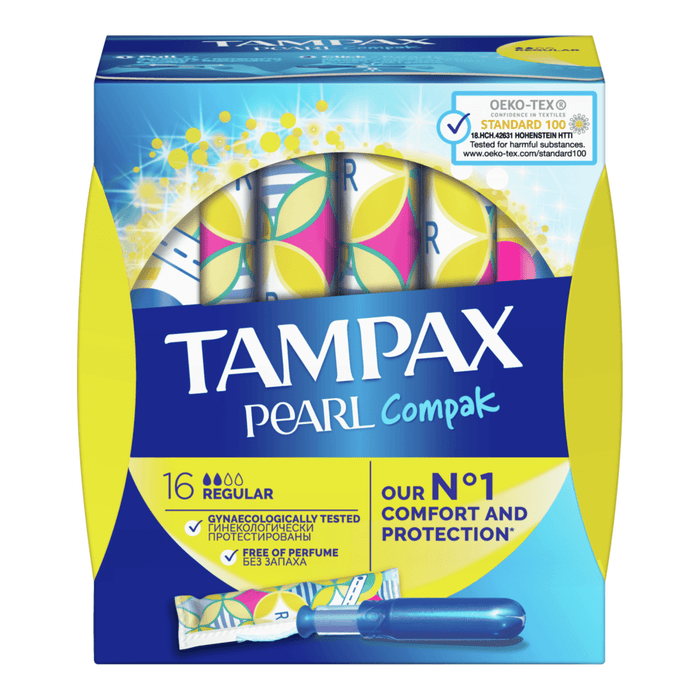 Tampax Tampoane cu aplicator Pearl Compak Regular, 16 buc WALTI