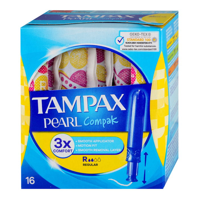 Tampax Tampoane cu aplicator Pearl Compak Regular, 16 buc WALTI
