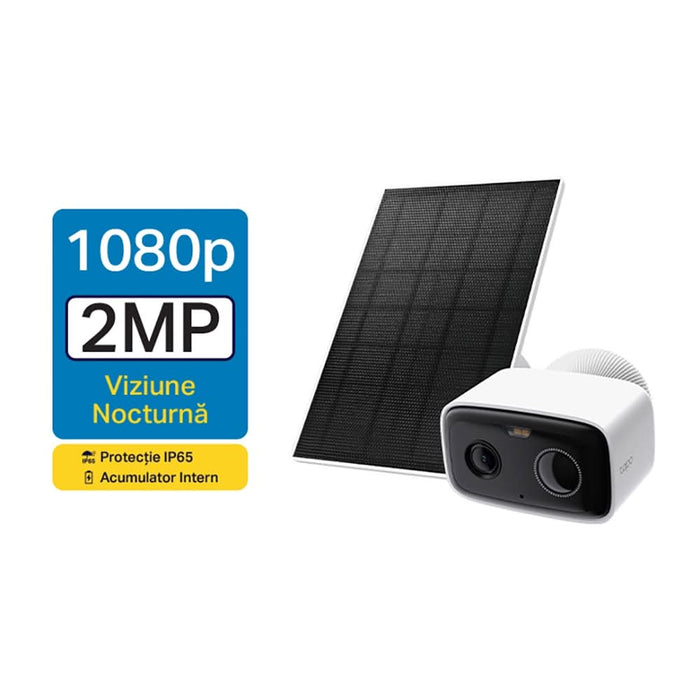 Kit camera IP Wireless exterior TP-LINK Tapo C400, 2MP, 1080 p, IP65, IR, Night Vision, alb WALTI