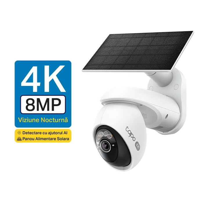 Kit camera IP Wireless exterior TP-LINK Tapo C660, 8MP, 2160 p, IP66, IR, Night Vision, alb WALTI